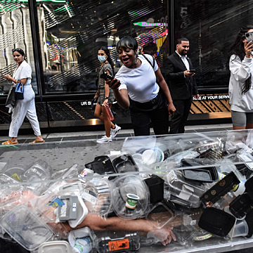 Death by Plastic (Funeral Procession), New York City, 2021